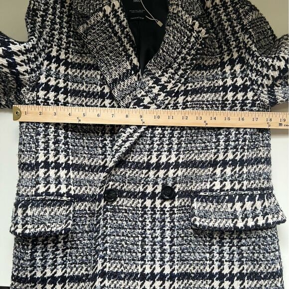 Mango Tweed Jacket Double Breasted Coat Size XXS MNG Classic Old Money - Picture 6 of 10